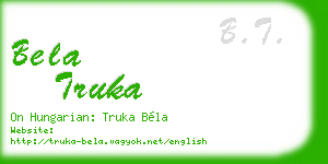 bela truka business card