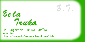 bela truka business card